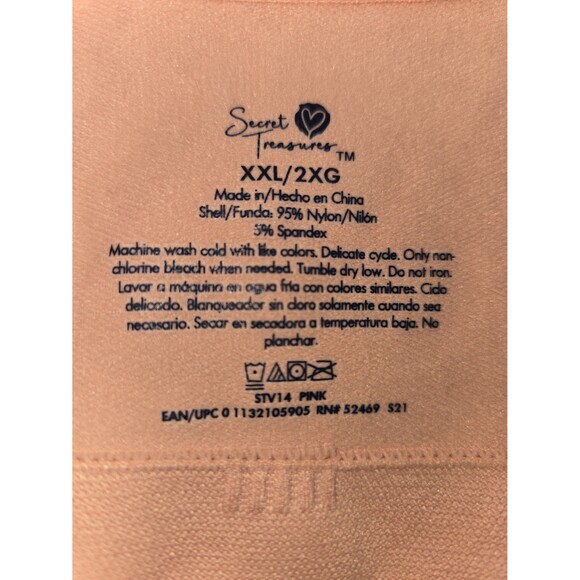 Secret Treasures 2 Stretch Bras Soft Pink Size 2XL Comfort Lounge Sleep Bras - Picture 4 of 5